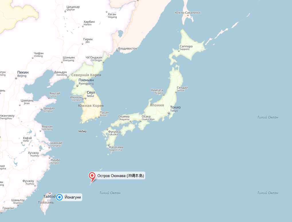 Okinawa on map